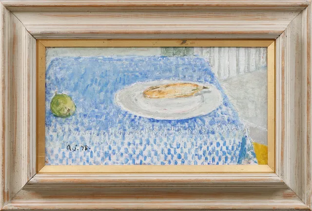 ANITA SNELLMAN. Stilleben, olja på pannå, monogramsignerad och daterad -48.