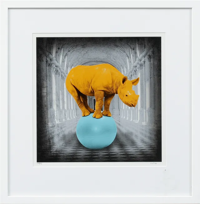 LARS TUNEBO. "Having a ball". Pigment print, signerad och numrerad 34/180.