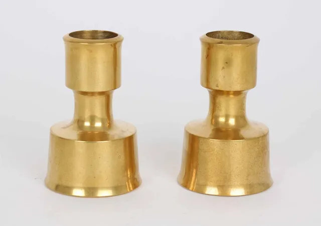 Jens Harald Quistgaard (1919-2008). A pair of brass candlesticks (2)
