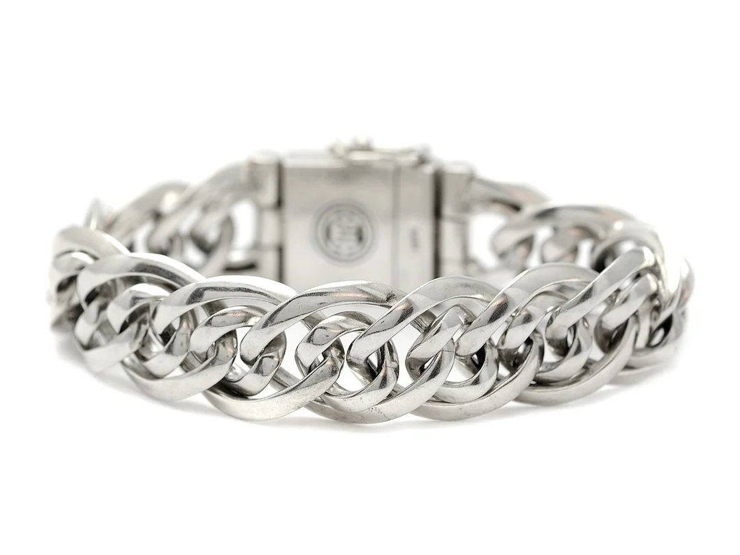 ARMLÄNK, sterlingsilver, fantasi, längd 19 cm, vikt 63,9 g. — Smycken/Armband — Kaplans