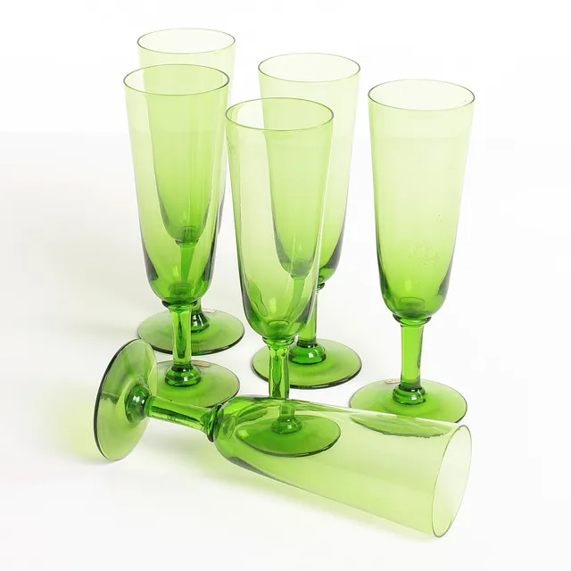 MONICA BRATT. Champagneglas, 6 st, glas, Reijmyre.