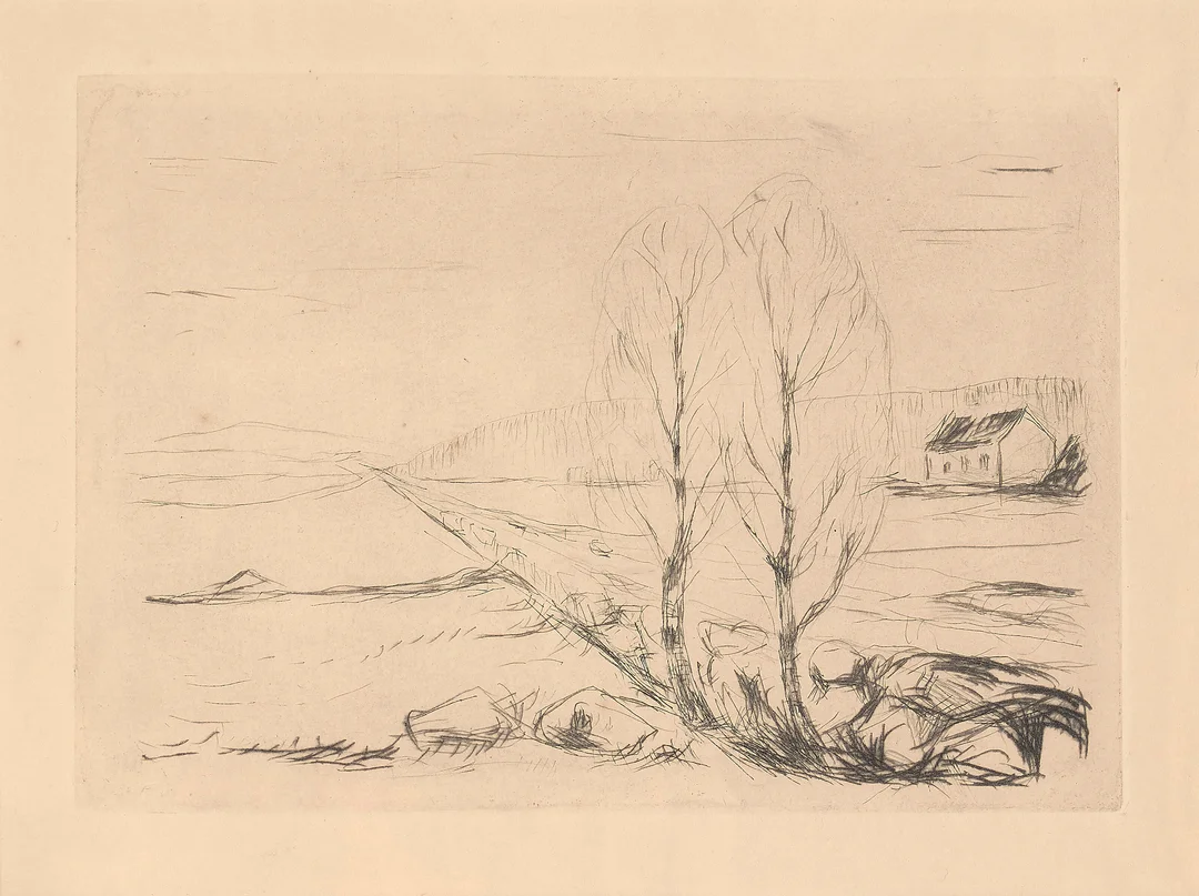 Munch, Edvard — "Norsk landskap" 1912-1920 — Kunst/Grafikk — Blomqvist