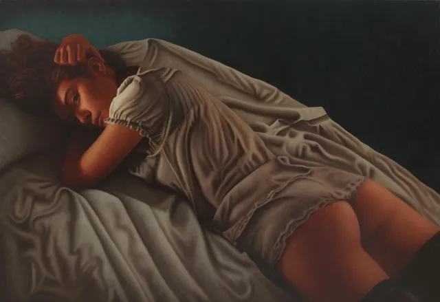 RALF ARZT. "Bed time", olja på duk, signerad och daterad -07.