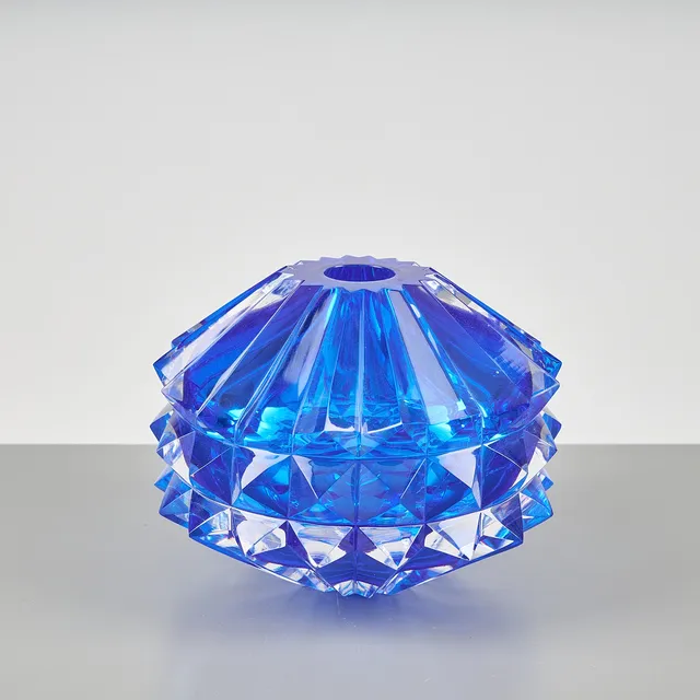 NANNY STILL. GLASSKULPTUR, "Diamant", signerad Nanny Still Riihimäen Lasi Oy.