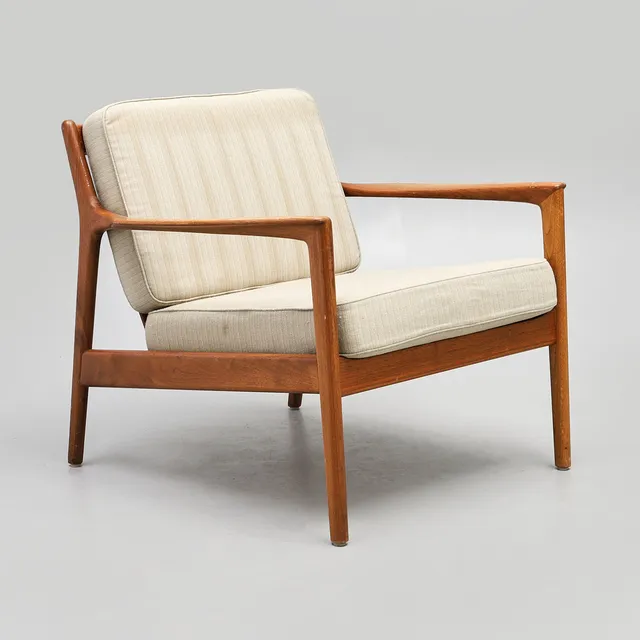 FOLKE OHLSSON. Fåtölj, "USA 75", Dux 1960-tal, teak.