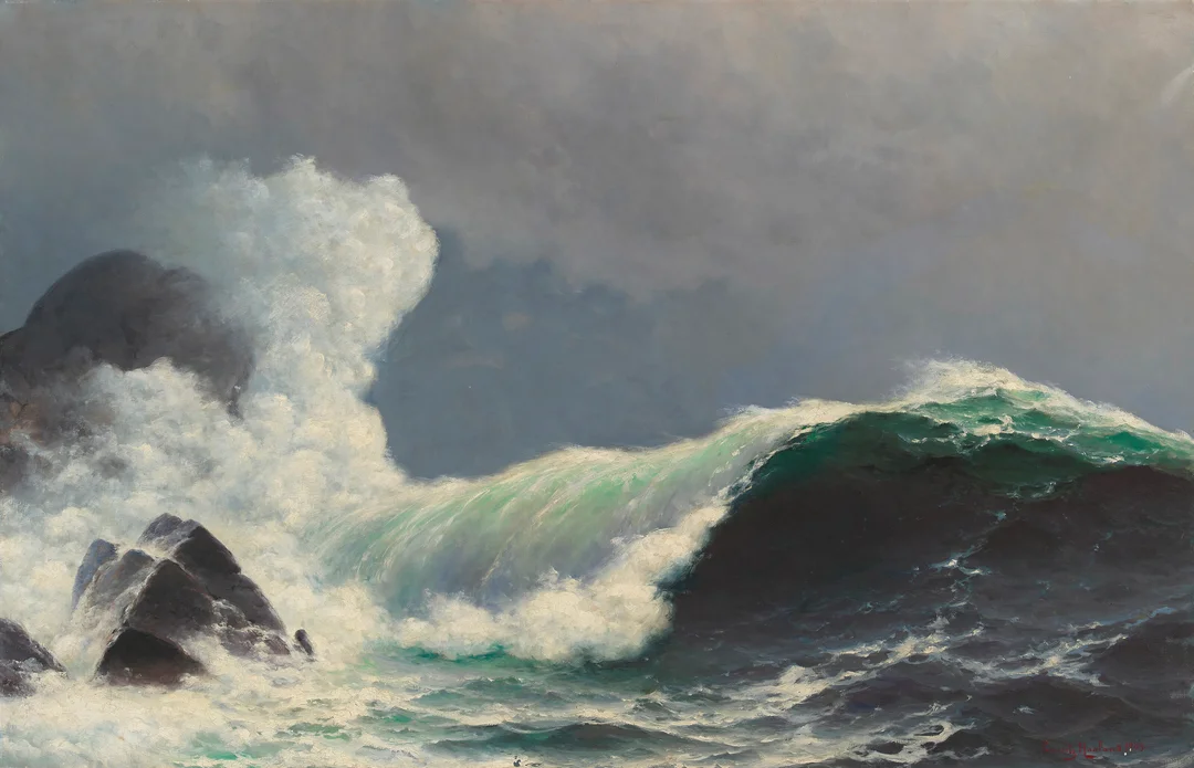 Haaland, Lauritz — Bølge, 1909 — Kunst/Maleri — Blomqvist