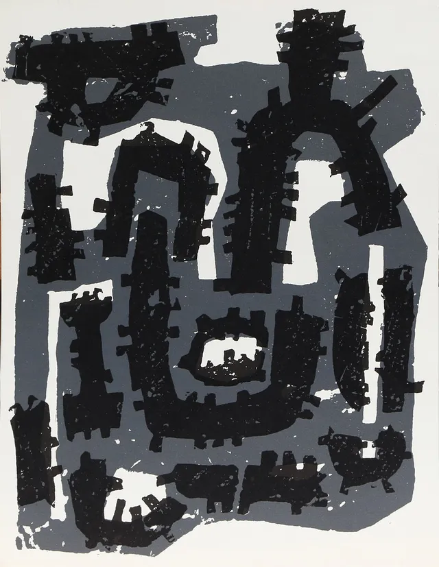 RAOUL UBAC. GRAFISKT BLAD, ur xxe siecle 10, osignerat.