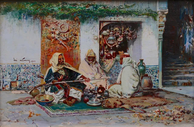 JOSÉ NAVARRO LLORENS. Moroccan merchants.