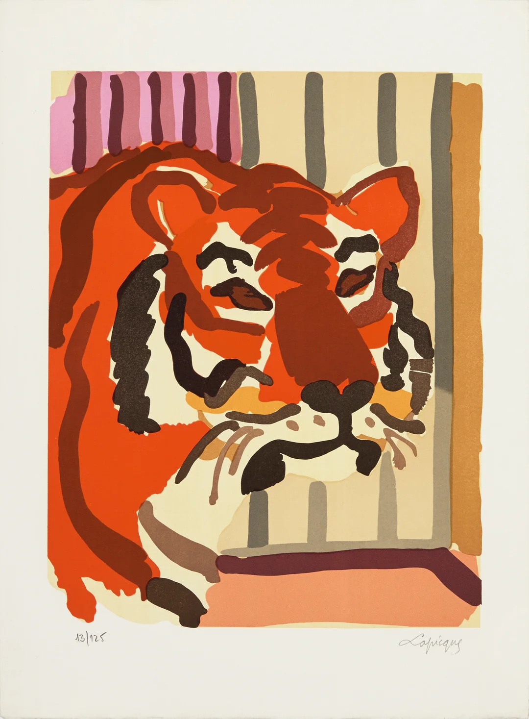 Lapicque, Charles — Tiger — Kunst/Grafikk — Blomqvist
