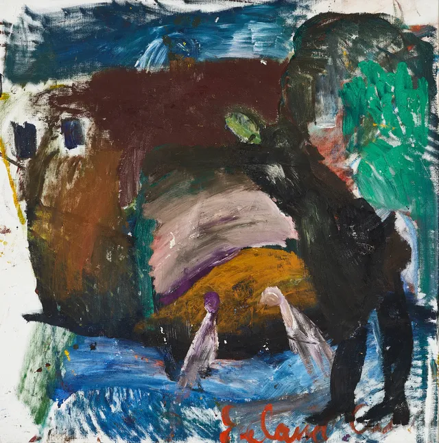 ERLAND CULLBERG (SVERIGE, 1931–2012). "Kväll", signerad, olja på duk.