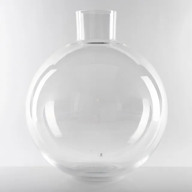 CARINA SETH ANDERSSON. Vas, glas, "Pallo", etikettmärkt, för Skrufts glasbruk.