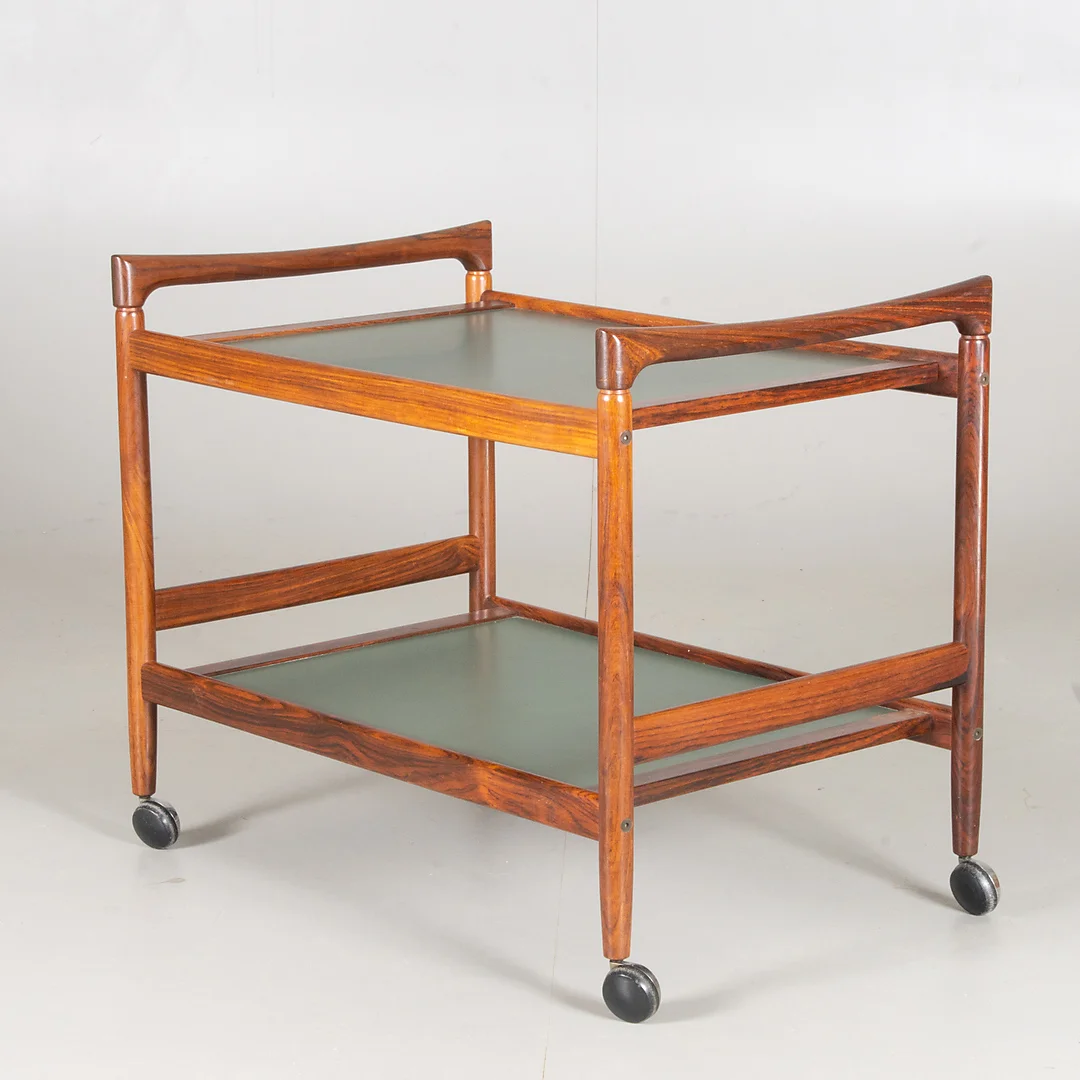 SERVERINGSVAGN, jakaranda, Johannes Andersen för Dyrlund, 1960-tal. — Other — Helsingborgs Auktionskammare