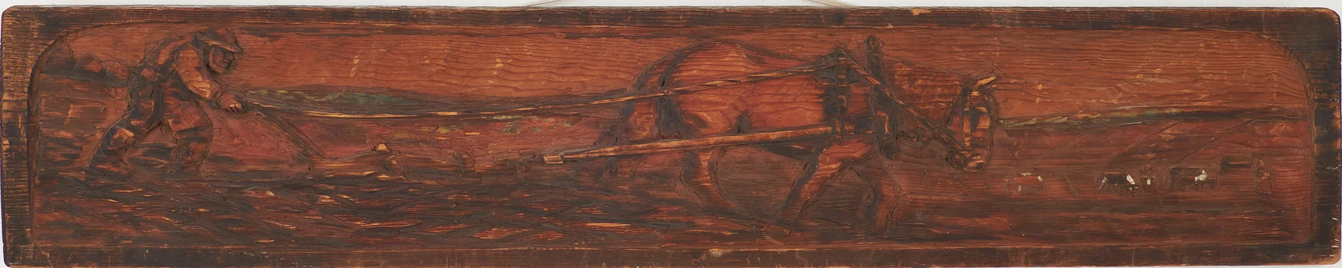 HAMPE SVANBERG. "Aftonsol", relief, trä, monogramsignerad HHS. — Other — Stockholms Auktionsverk Sickla