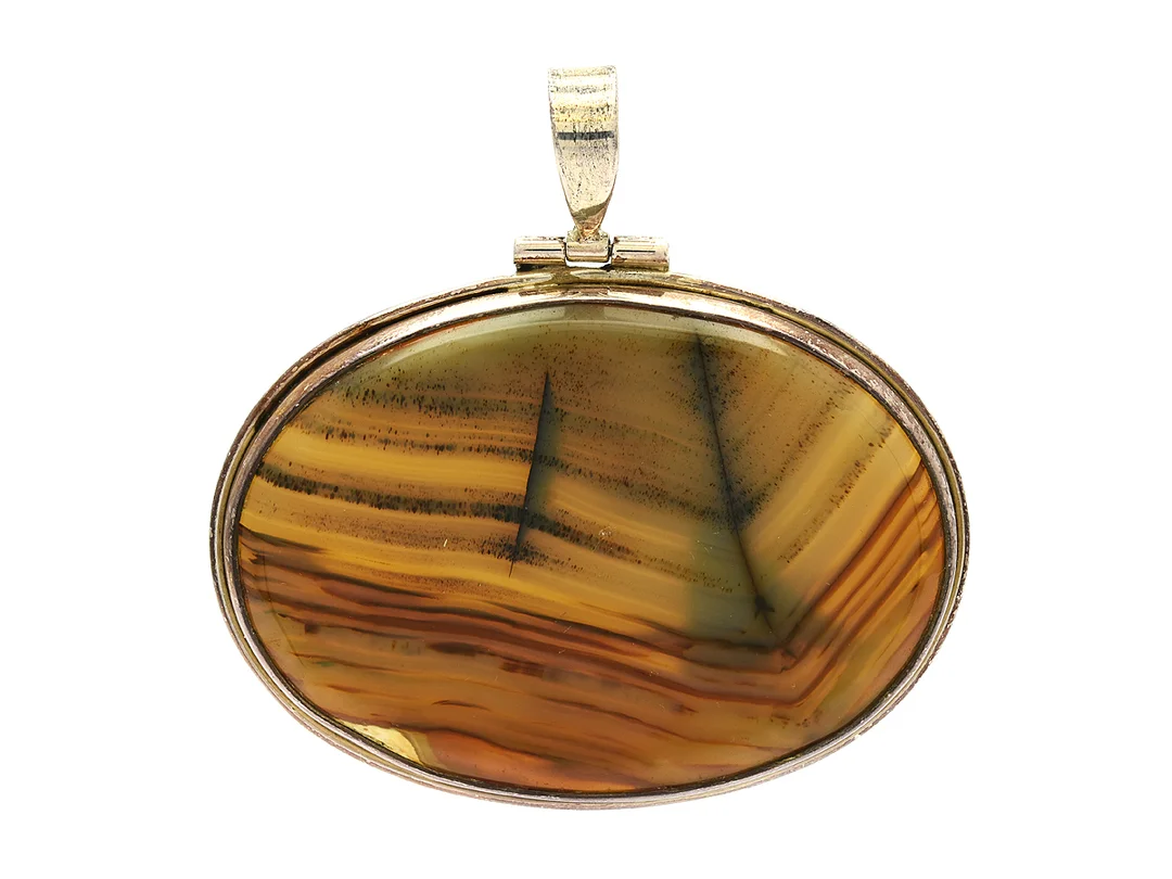HÄNGE, sterling silver, agat, vikt 43,2 g. — Smycken/Hänge — Kaplans
