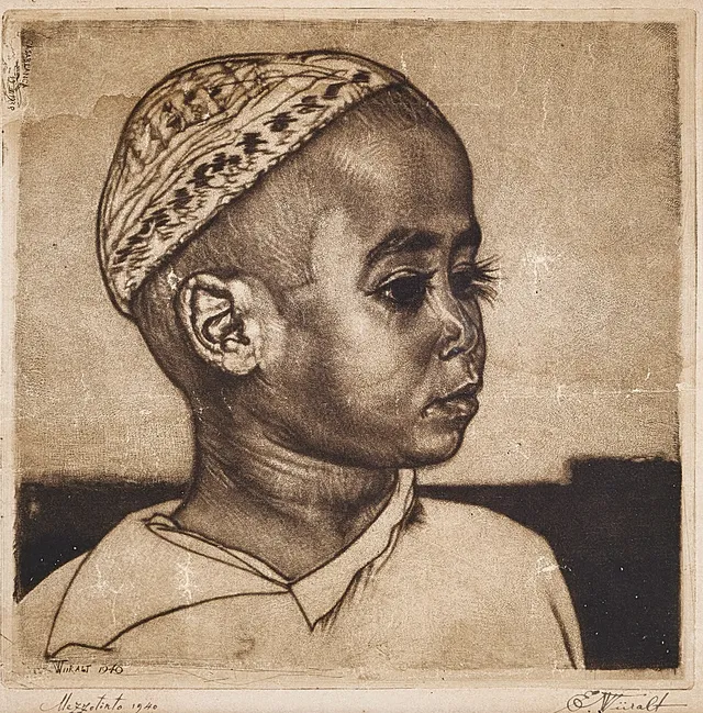 EDUARD WIIRALT. "Noor araablane" (A young Arab).