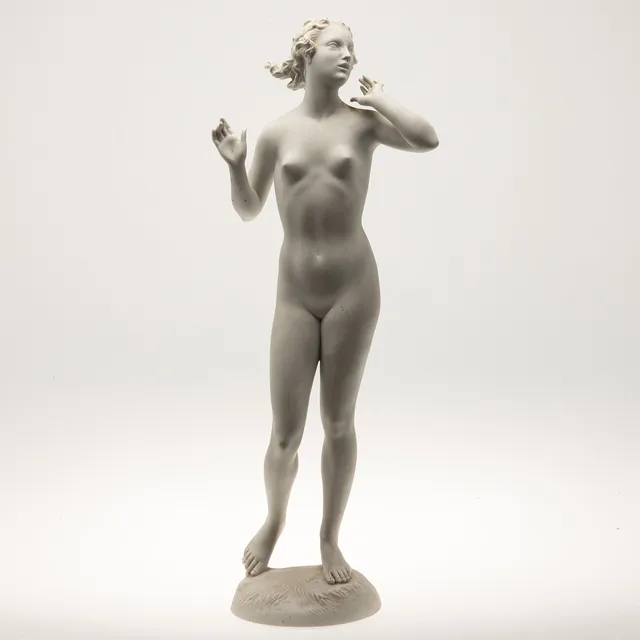 MAX HERMANN FRITZ. Rosenthal, Figur / Skulptur, Weiblicher Akt, Porzellan, Deutschland, 1. Hälfte 20. Jahrhundert.