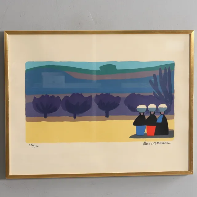 LARS NORRMAN. Guatemala, litografi, signerad och numrerad 332/360.
