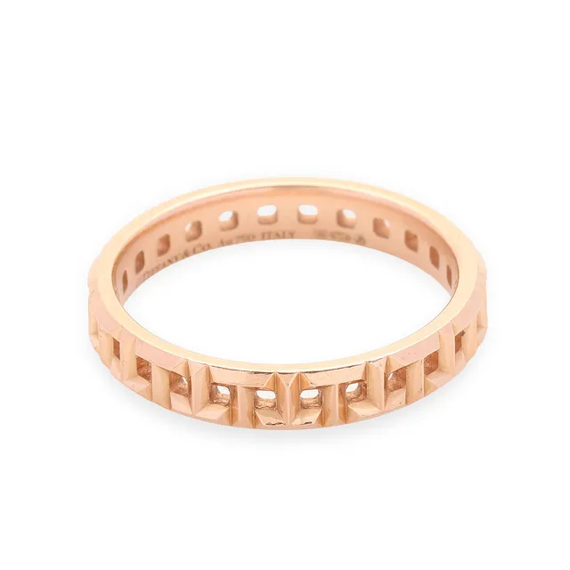 TIFFANY & CO. "T True Narrow"- ring af 18 kt rosaguld.