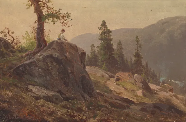 Barlag, Philip — "Fjeldlandskap" 1867