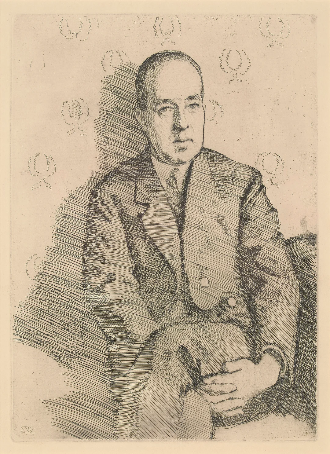 Werenskiold, Erik — "Thorvald Heiberg" 1915 — Kunst/Grafikk — Blomqvist