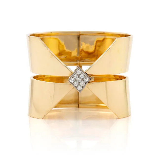 Sigurd Persson, armband, 18K guld med runda briljantslipade diamanter, Stockholm.