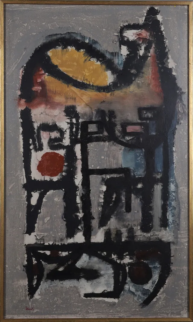 EUGEN KASK. olja på pannå, signerad.