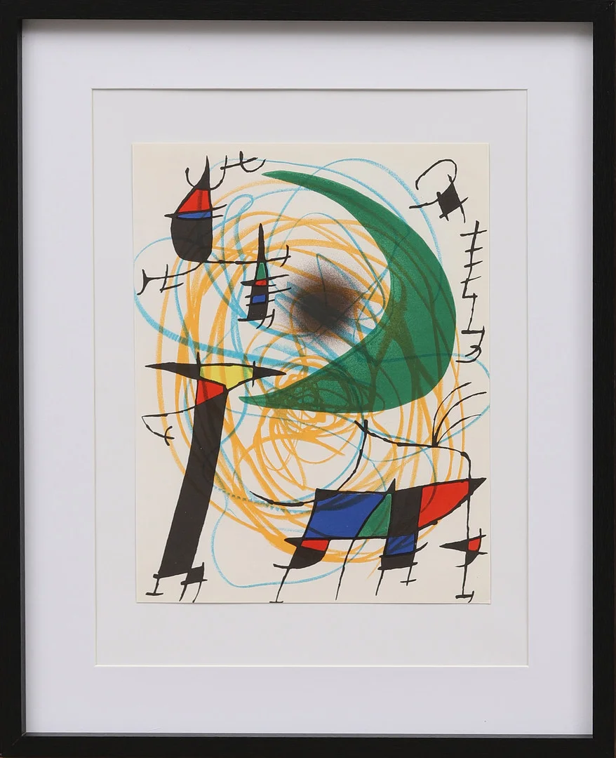 JOAN MIRÓ. Originallitografi ur Lithographe I. — Engravings & Prints — Crafoord Auktioner Malmö