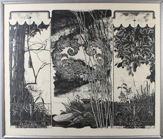 PER SVENSSON. Komposition, grafiskt blad, signerad, daterad -76 samt numrerad 73/100.
