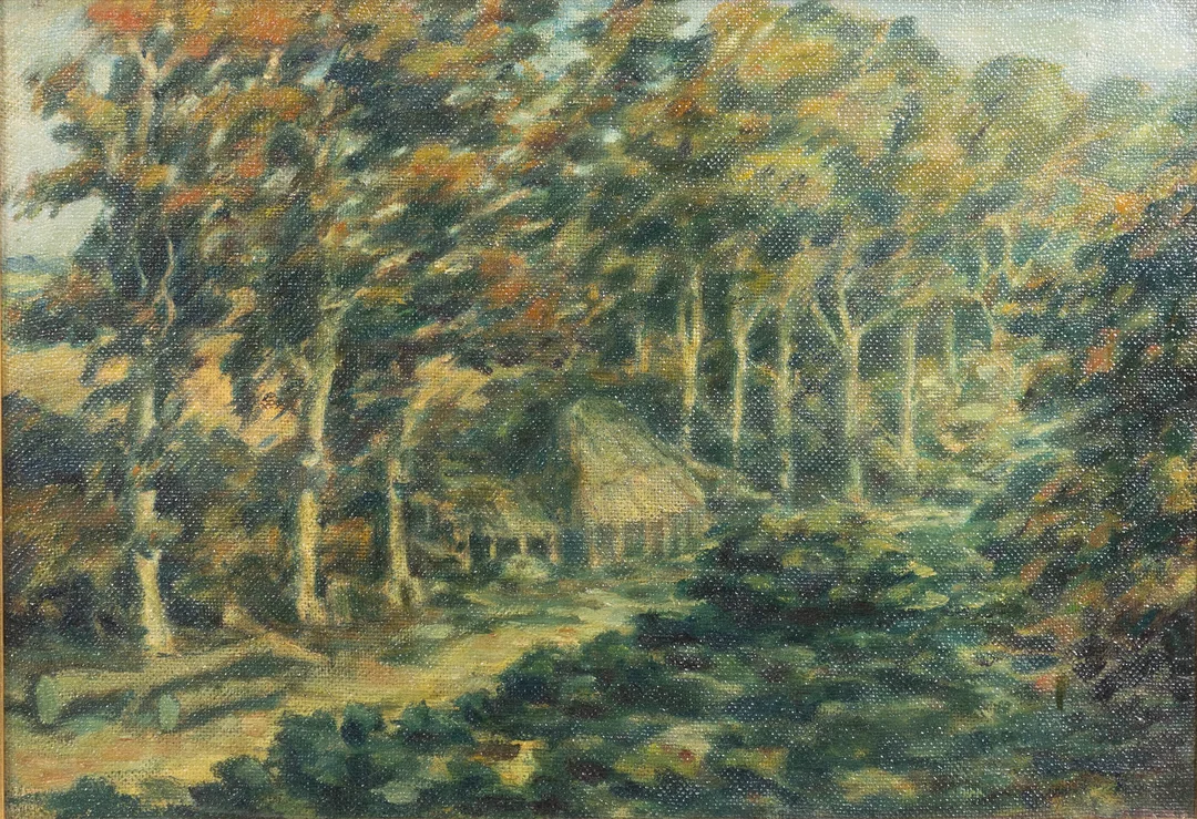 UNBEKANNTER KÜNSTLER. Forêt de Paimpont. — Paintings — Stockholms Auktionsverk Hamburg