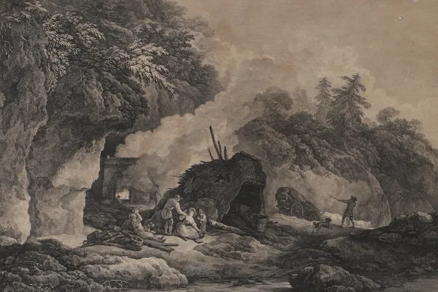KOPPARSTICK, Grave par N. De Launay, Frankrike, 1800/1900-tal.