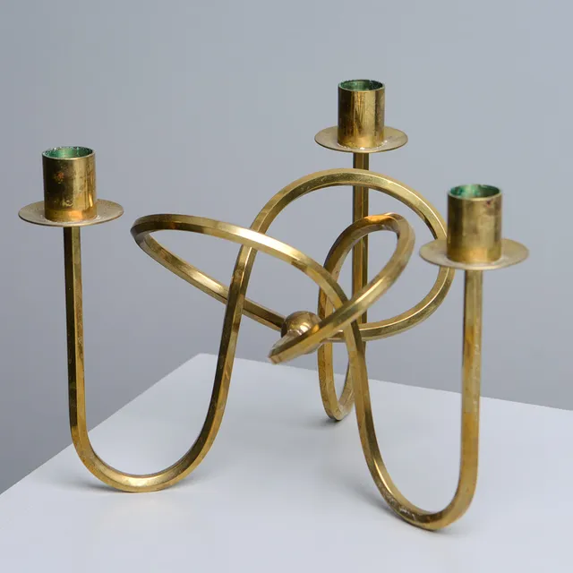 JOSEF FRANK. Ljusstake, "Vänskapsknuten", Firma Svenskt Tenn.
