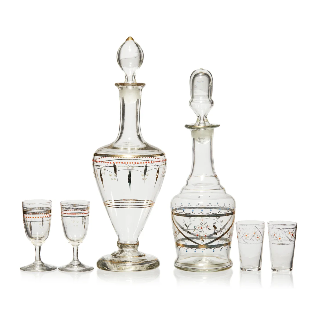 Karafler og drammeglass — Karafler og drammeglass — Gjenstand/Glass — Blomqvist