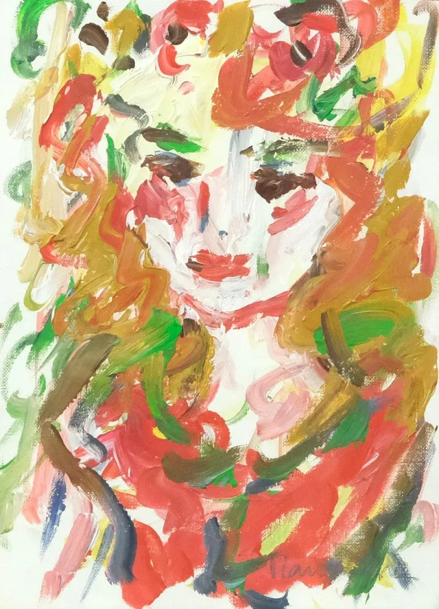MARIANNE ÅGREN. PORTRÄTT, SIGNERAD.