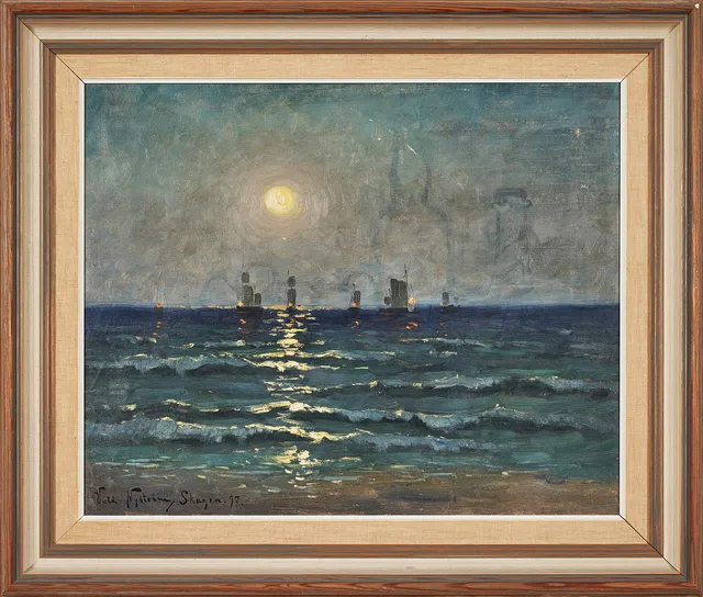WALDEMAR NYSTRÖM (1864-1924). Motiv från Skagen.