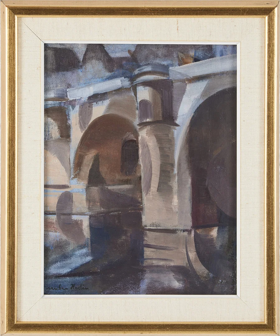 REUBEN HEDIN (1905-1985). Brovalv, olja på duk. — Paintings — Stockholms Auktionsverk Magasin 5