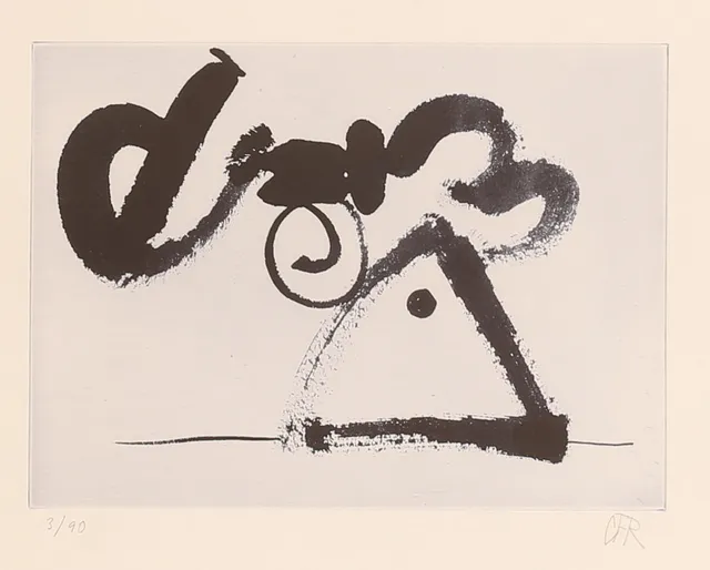 CARL FREDRIK REUTERSWÄRD. Etsning, "Non-violence", signerad och numrerad 3/90.