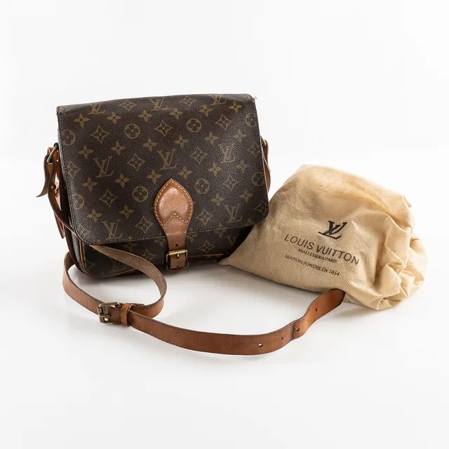 LOUIS VUITTON väska, 'Cartouchiere GM', Vintage 1983.