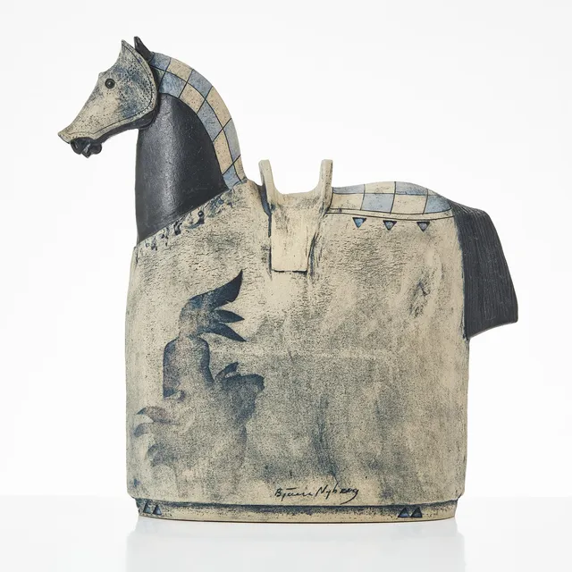BJÖRN NYBERG (1943-2005). "Häst", stengods.