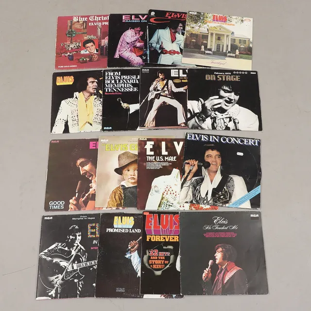 ELVIS PRESLEY. LP-skivor, 19 st, 1960/70-tal.
