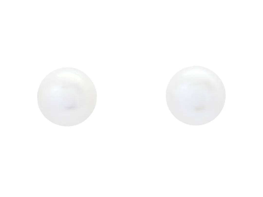 PÄRLÖRHÄNGEN, guldpläterade, knappformade odlade sötvattenspärlor, diameter 11,9 mm, stift, vikt 4,2 g. — Smycken/Pärlörhängen — Kaplans