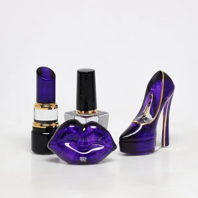 ÅSA JUNGNELIUS, 4 delar, Kosta Boda "Make Up", glas.