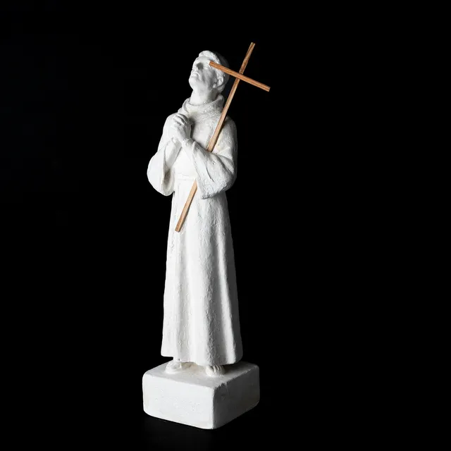 CARIN NILSSON. Skulptur, gips, "Ansgar", signerad och daterad, 1934.