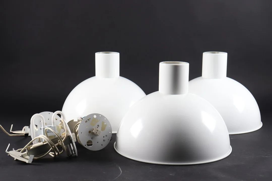 Jo Hammerborg. Tre store pendler model Bunker (3) — Lamps and lighting/Pendant lights — Lauritz