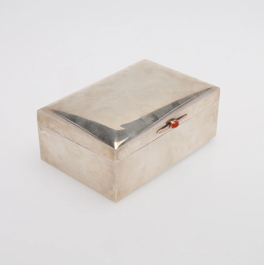 CIGARRSKRIN, SILVER, Rudolf P Erlandsson S-varufabrik, Kristianstad. — Silver — Crafoord Auktioner Lund