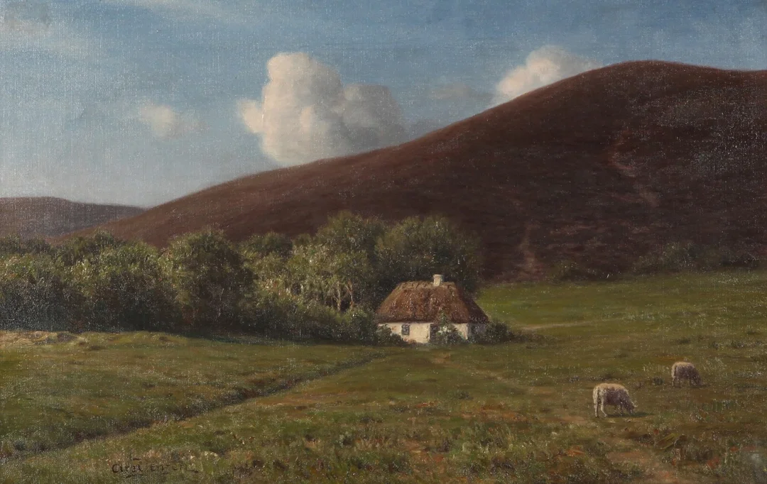Axel Birkhammer Jensen. Landskabsmotiv — Paintings and sculptures/Older pictorial arts — Lauritz