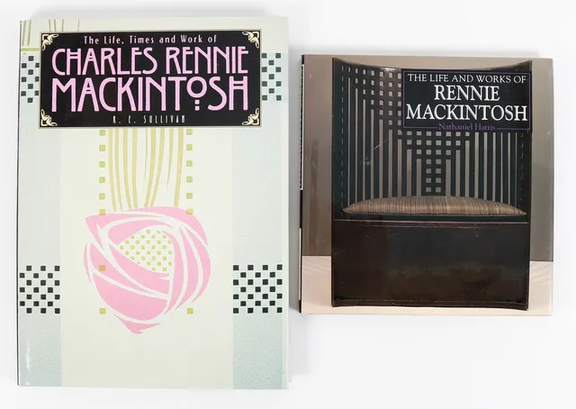 CHARLES RENNIE MACKINTOSH. Böcker 2 st.