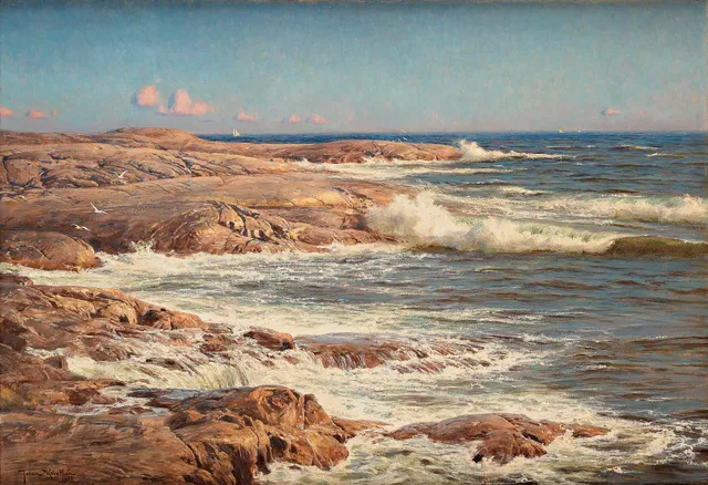Johan Krouthén, Klippor vid havet, Marstrand.