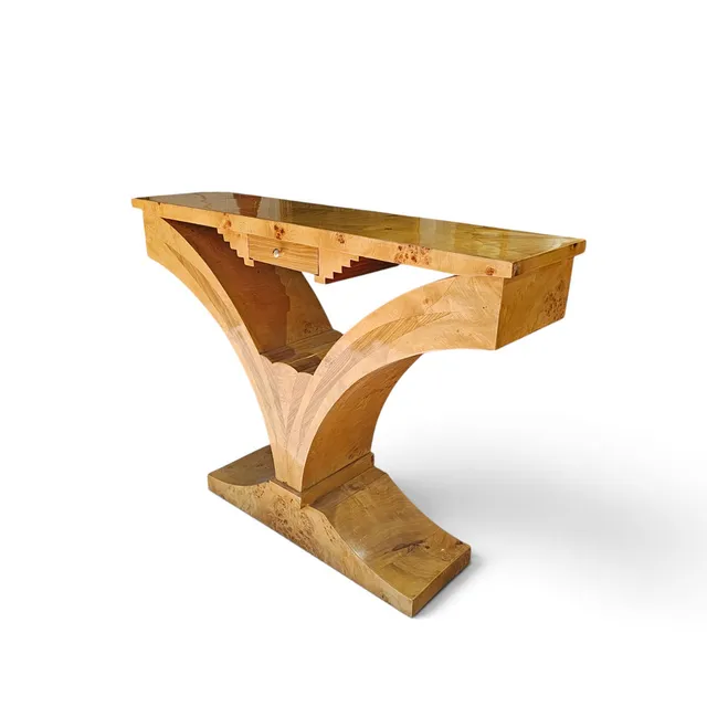 Mueble aparador estilo Art Decó en madera de raíz.