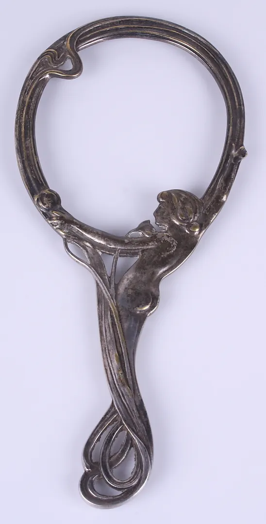HANDSPEGEL, metall, jugend.