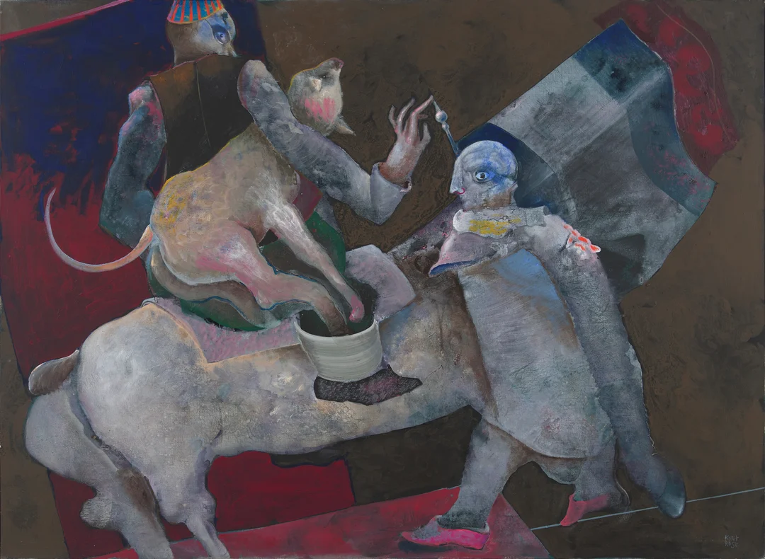 Rose, Knut — "Forberedelse" 1985 — Kunst/Maleri — Blomqvist